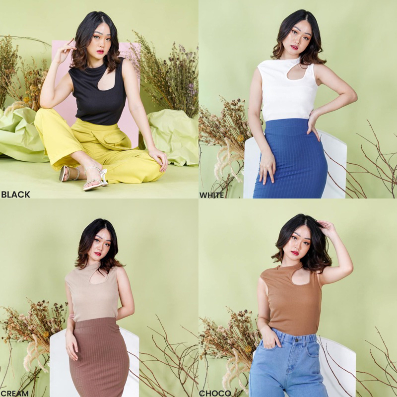 CROP TOP YEMIMA - Crop Top Wanita / Blouse Wanita / Atasan Wanita