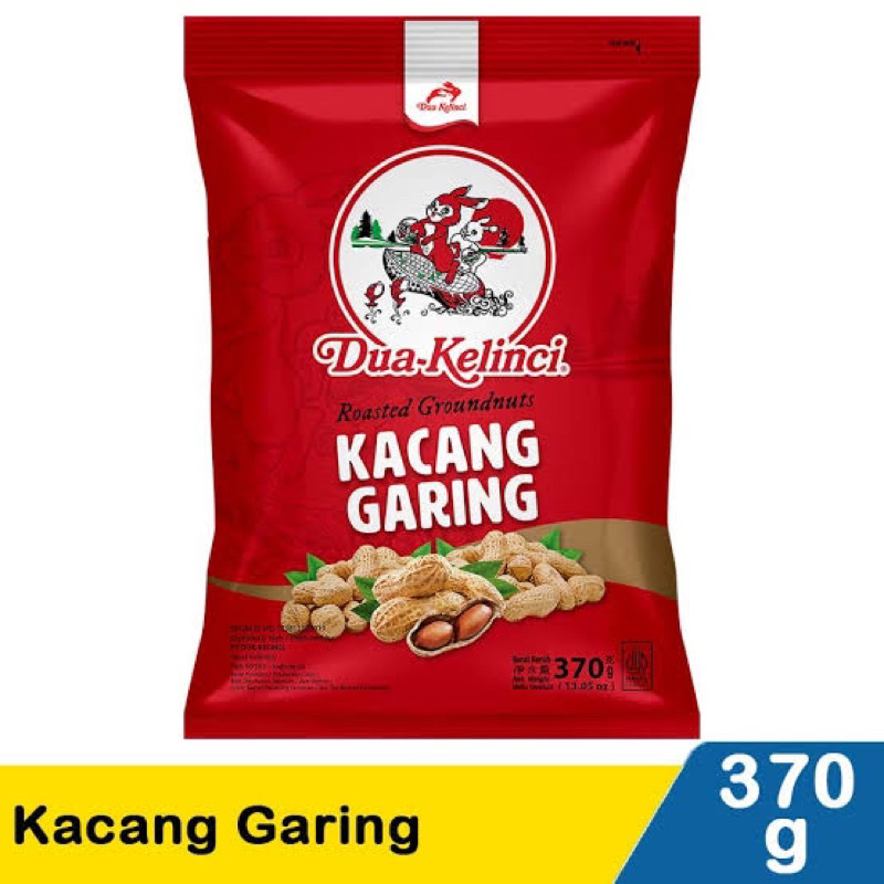 

Dua kelinci kacang garing 375gr/kacang kulit