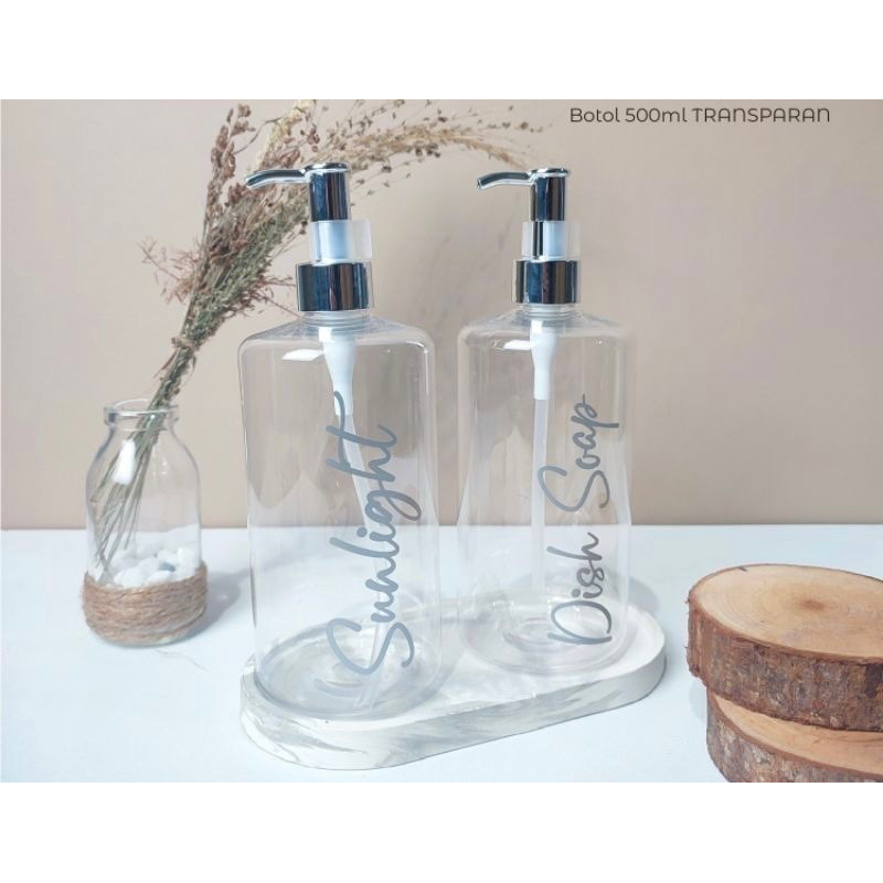 BOTOL BENING 500Ml BOTOL PUMP TRANSPARAN