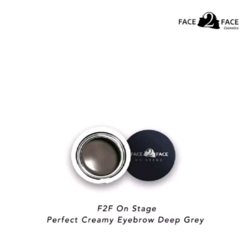 Face 2 Face On Stage Perfect Creamy Eyebrow { Varian Deep Gray }