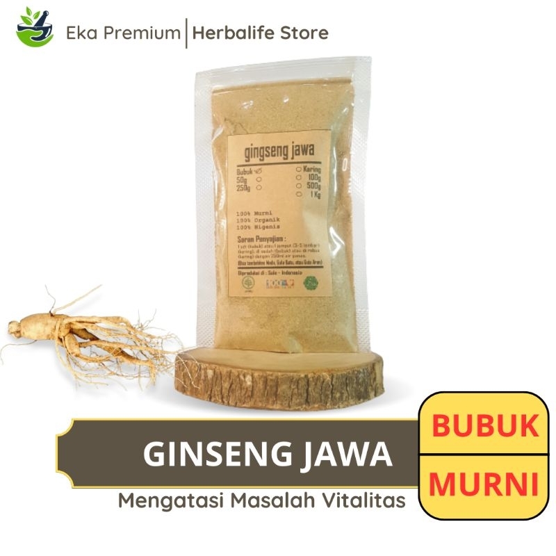 

GINSENG JAWA BUBUK Gingseng Kolosom Jawa Kering Ramuan Rempah Herbal Murni Jamu Minuman Alami Tradisional Simplisia Talinum Paniculatum