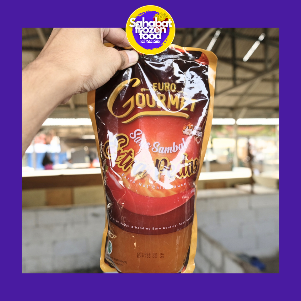 

Euro Gourmet Saus Extra Pedas Kemasan Pouch 1 kg