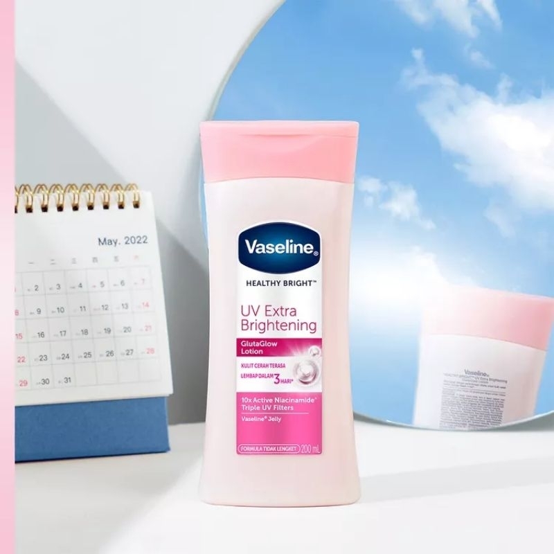 VASELINE HB UV EXTRA BRIGHT • GLUTA GLOW • 100ML • 200ML