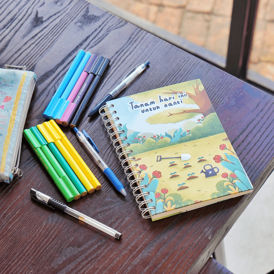 

Hiaru Notebook 2 side Tema Berkebun