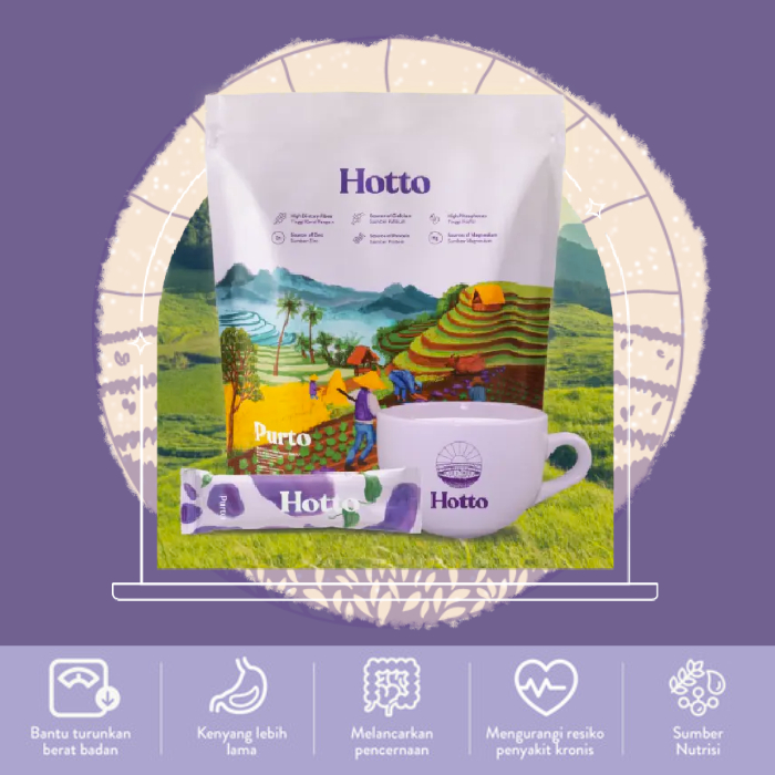 

[SIAP KIRIM] Hotto Purto Pouch (16 sachet) Multigrain with Purple Potato