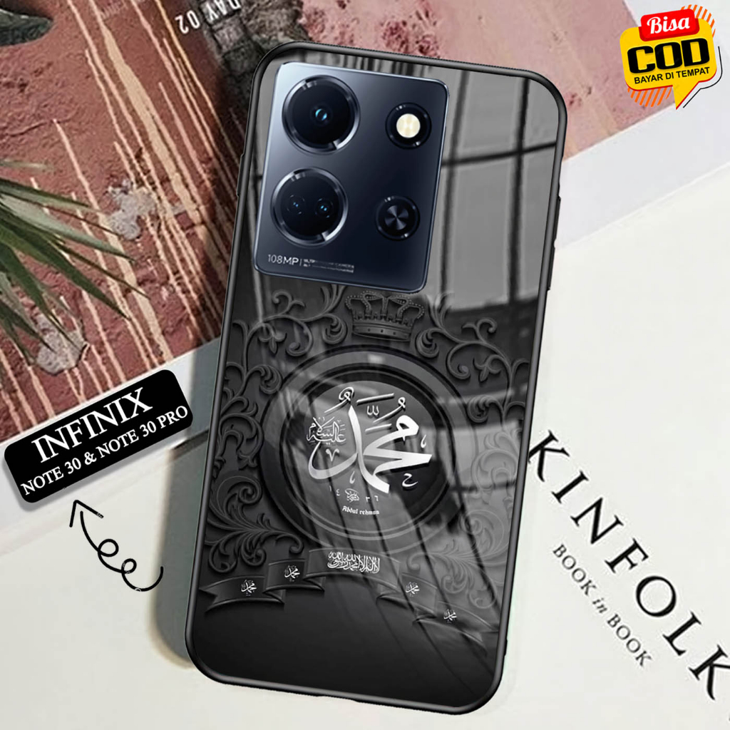 Softcase Glass Kaca INFINIX NOTE 30 & NOTE 30 PRO - Case Hp Pelindung HandphoneINFINIX NOTE 30 & NOT