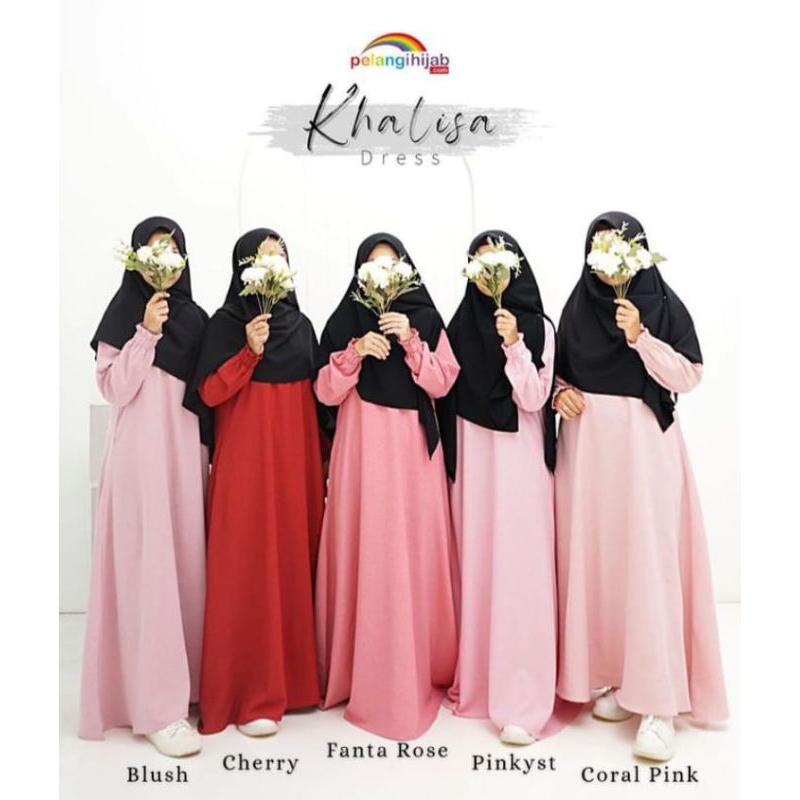 SALE KHALISA DRESS  gamis muslim wanita terbaru original by pelangi hijab/gamis syar'i