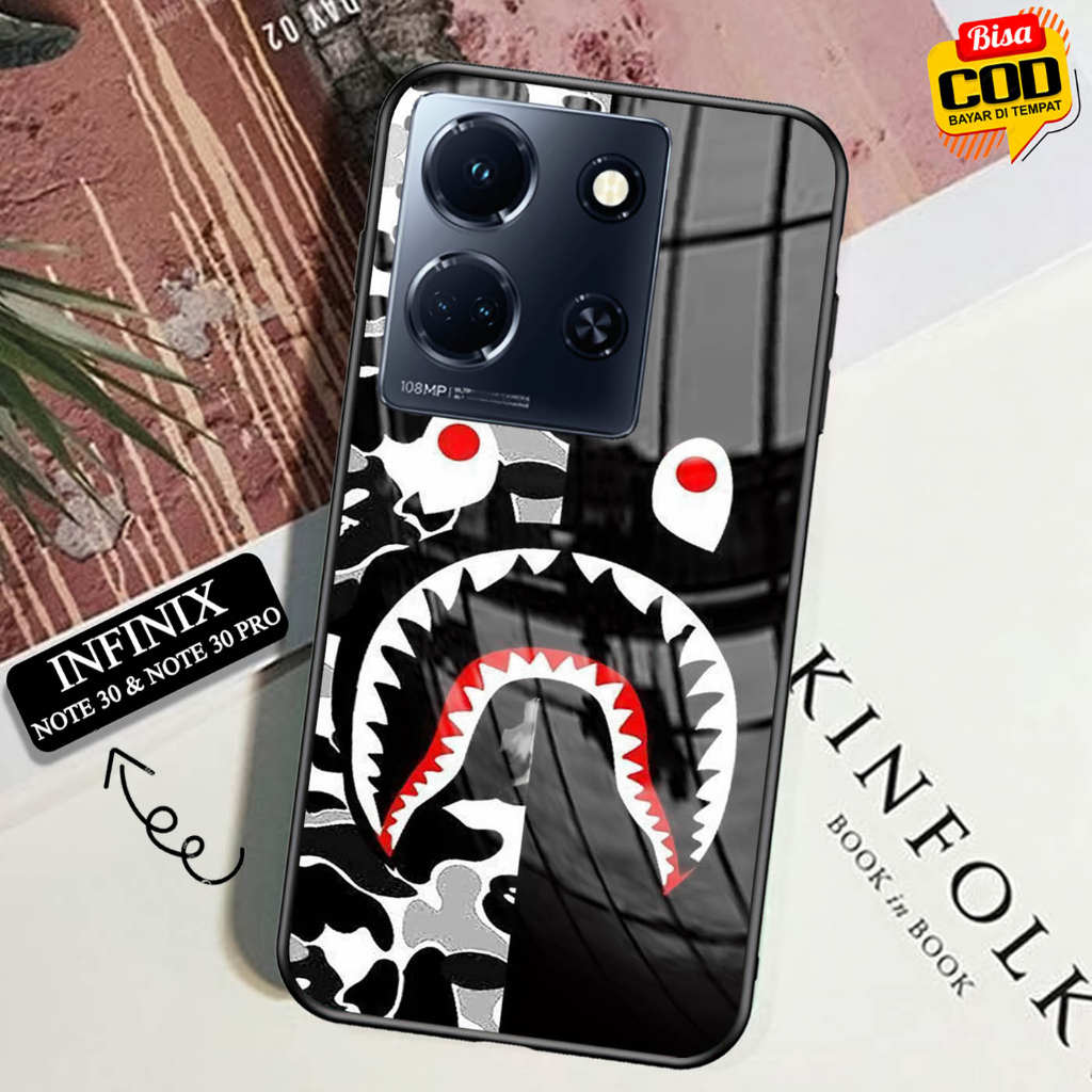 Softcase Glass Kaca INFINIX NOTE 30 & NOTE 30 PRO - Case Hp Pelindung HandphoneINFINIX NOTE 30 & NOT