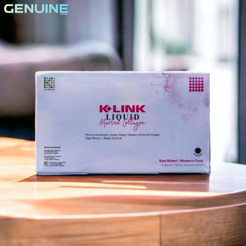 K-Link Liquid Marine Collagen 10 Sachet @ 15ml | Klink Marine Kolagen | ORIGINAL K LINK