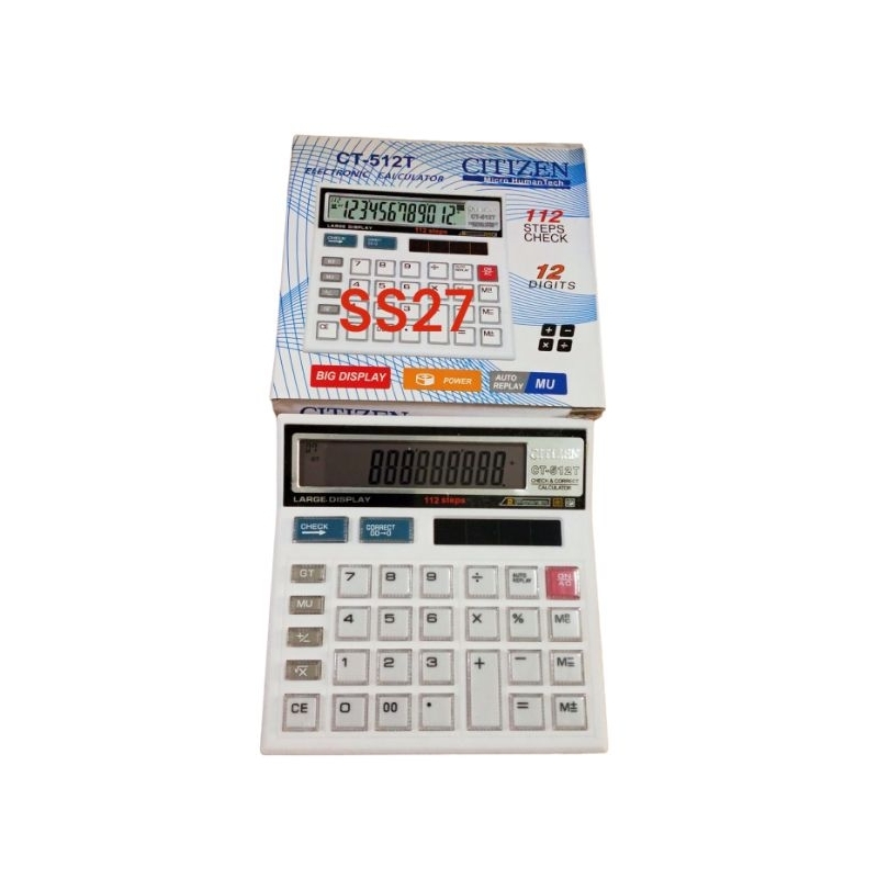 

KALKULATOR CT-512T BODY PUTIH CHECK & CORRECT