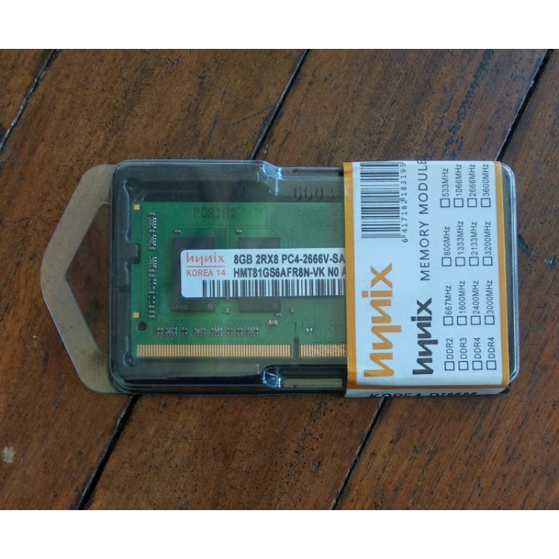RAM LAPTOP HYNIX SODIMM DDR4 8GB PC21300 / 2666