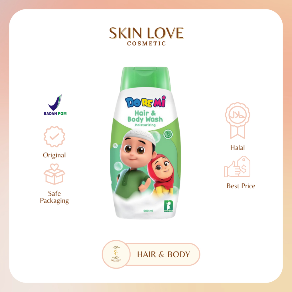 Doremi Nussa Rara Hair & Body Wash Moisturizing 200 ml