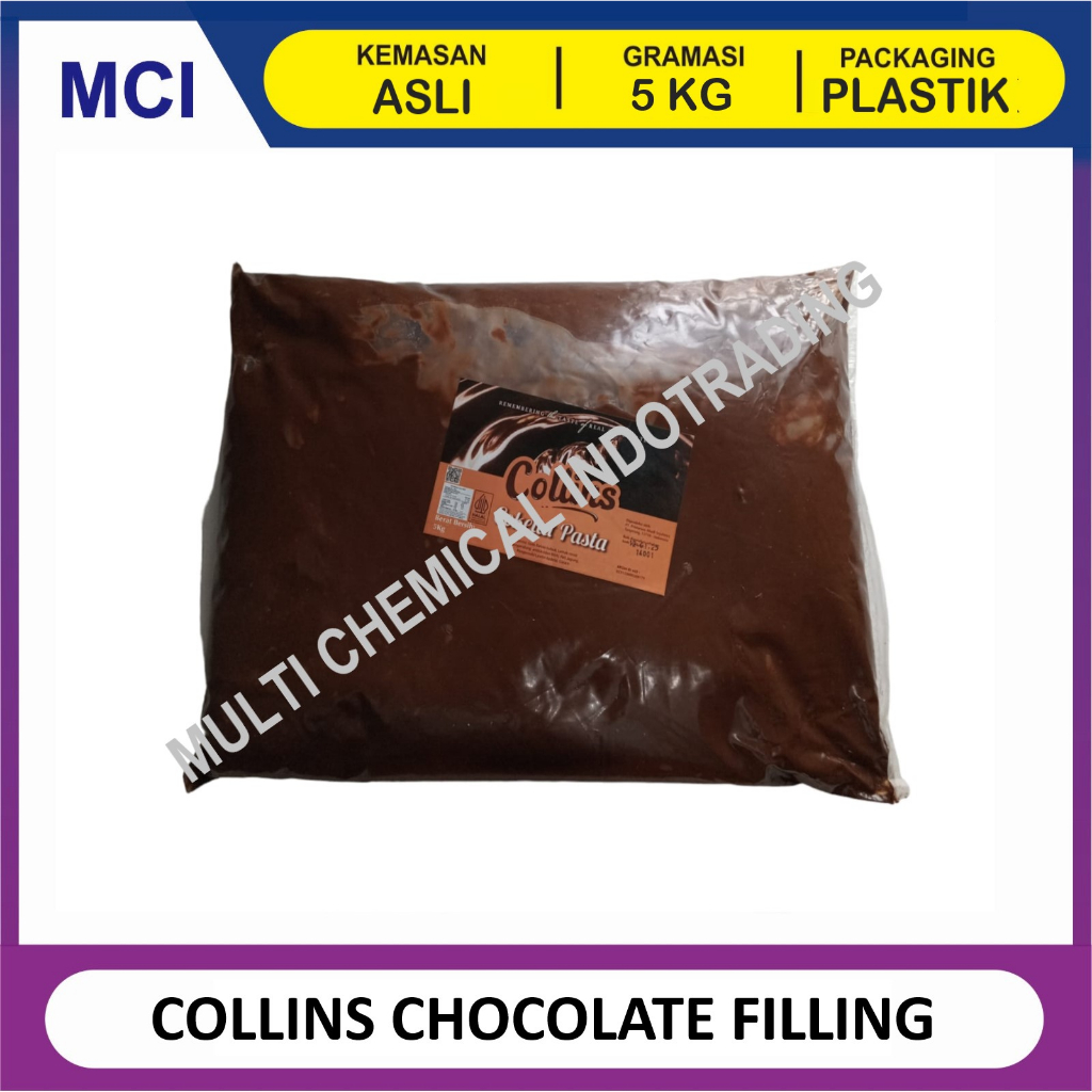 

COLLINS CHOCOLATE FILLING COLINS COKELAT PASTA COKLAT ISIAN ROTI 5 KG