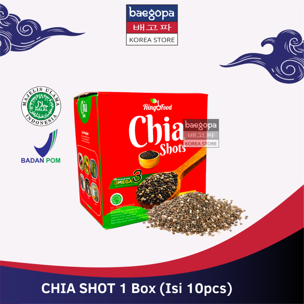 

RINGOFOOD Chia Shots Biji Chia 100 Halal | Chia Seed...||