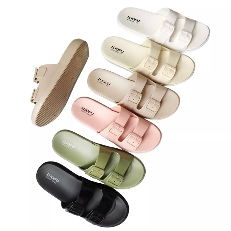 LUOFU ORIGINAL Sandal slop wanita import Sandal luofu wanita murah size 36-40