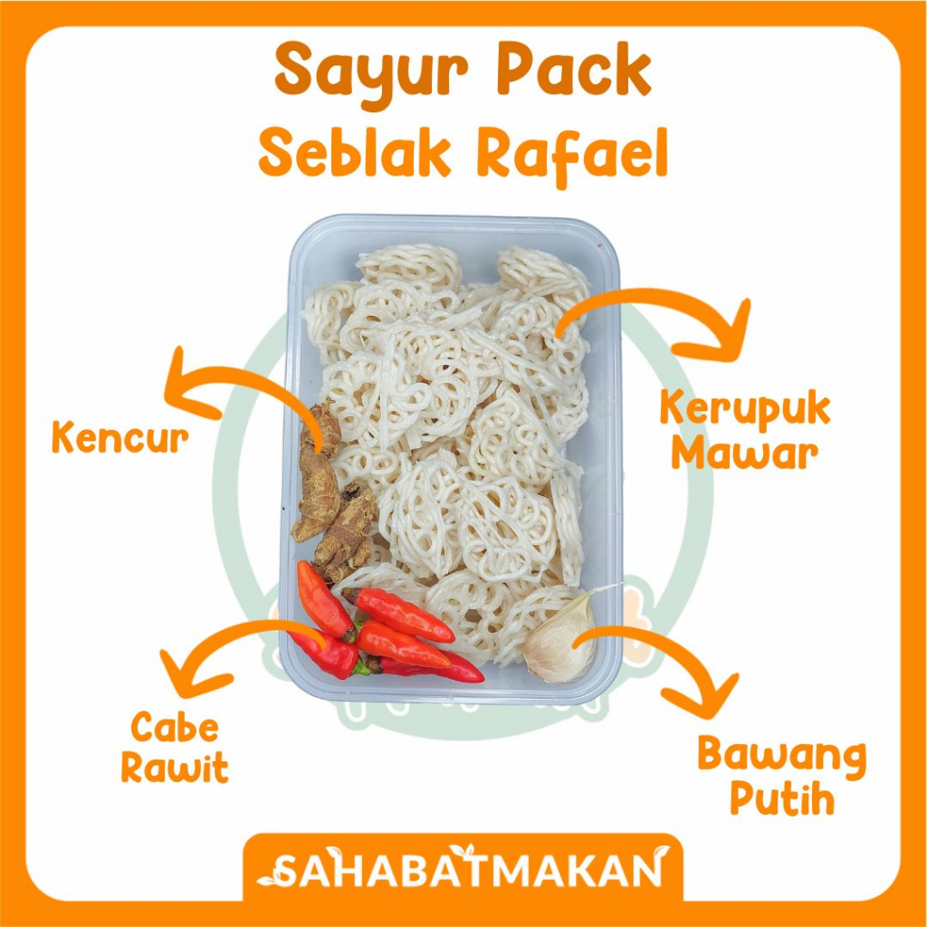 

Seblak Rafael - Sayur Pack / Sayur Prep / Sayur Instant — Sahabat Makan Sayur Jogja