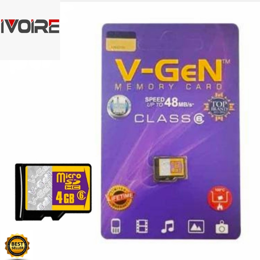 Micro SD VGEN 4GB Class 6(Memori card)