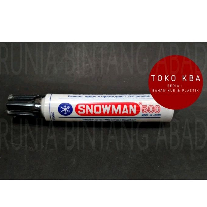 

Spidol Permanent Jumbo Marker Snowman 500 Hitam