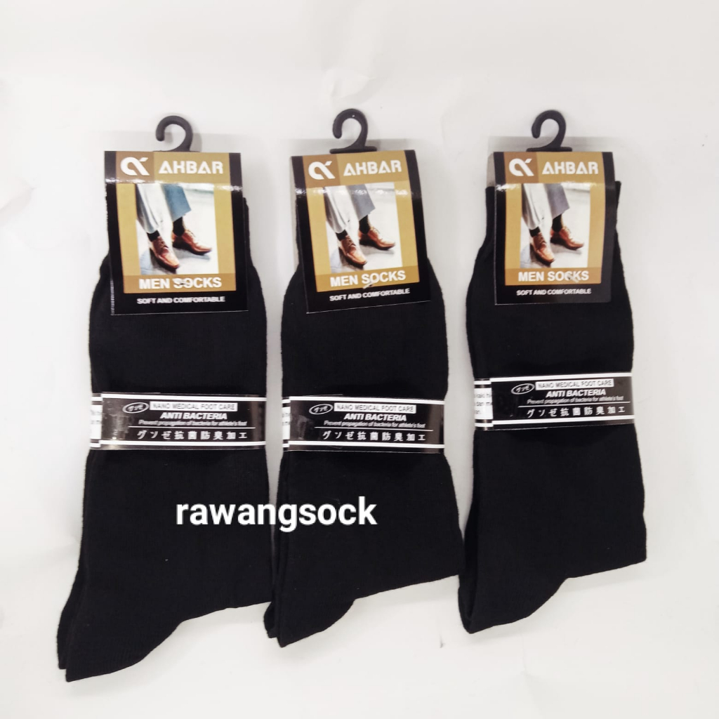 kaos kaki pria panjang hitam polos/kaos kaki kerja pria panjang  hitam polos