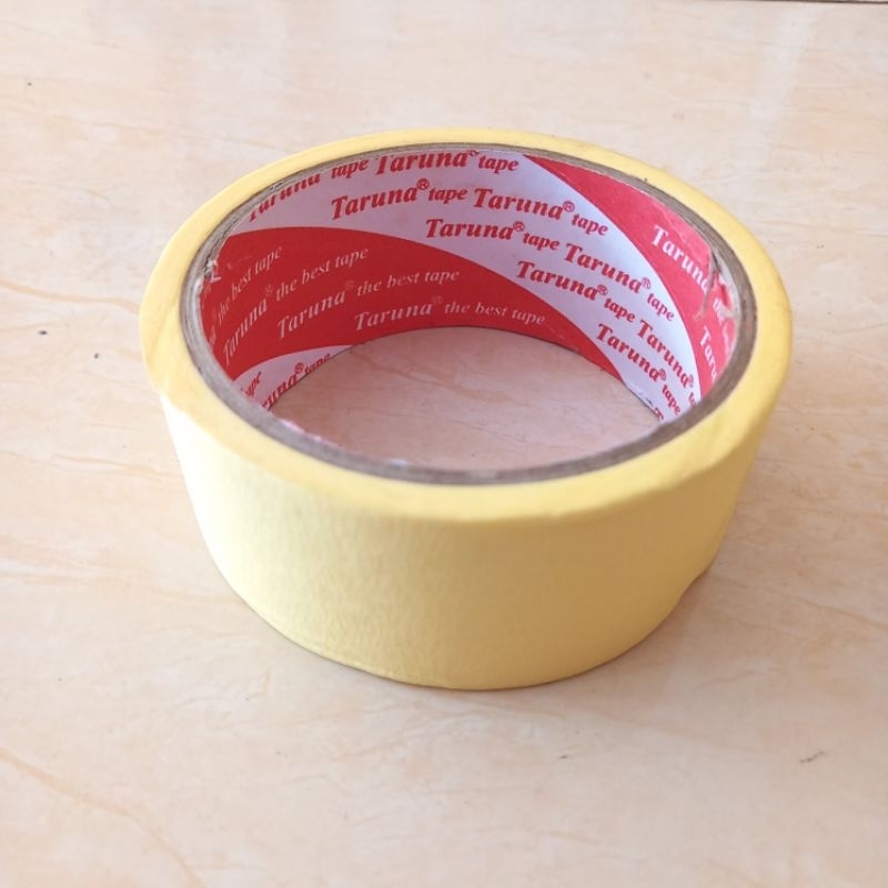 

Lakban Kertas 1/2" / 1" / 2" Inch Masking Tape - 12 Yard