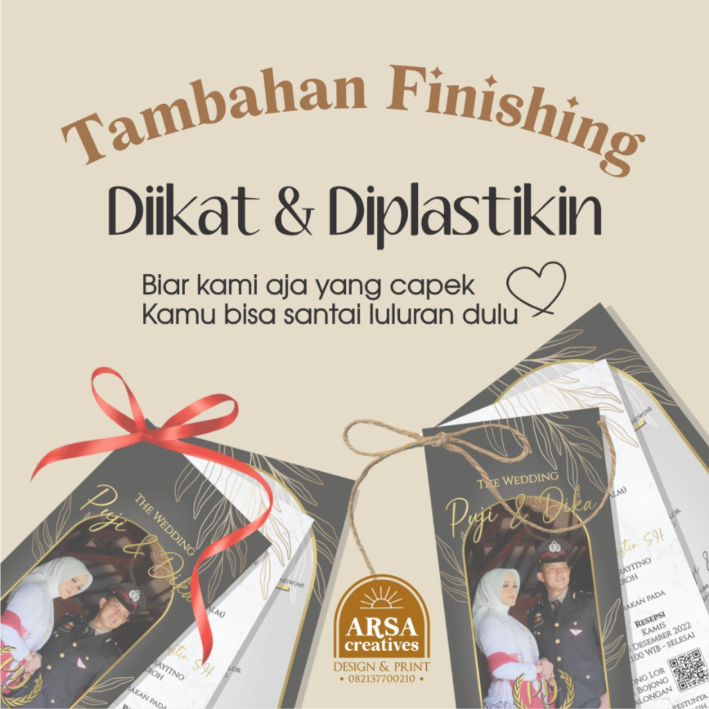 

TAMBAHAN FINISHING DIIKAT / DIPLASTIKIN / IKAT+PLASTIK