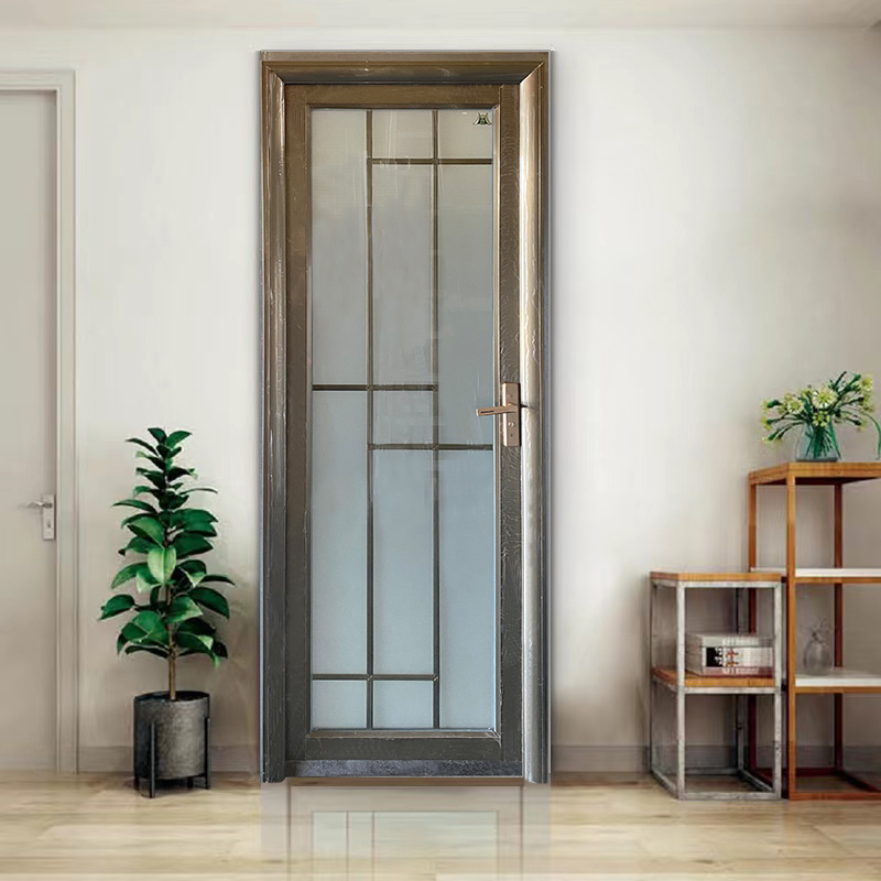 PINTU FULL SET PINTU KAMAR MANDI KACA MOTIF 10 KOTAK W2169F / PINTU ELEGANT / PINTU BAGUS BERKUALITA