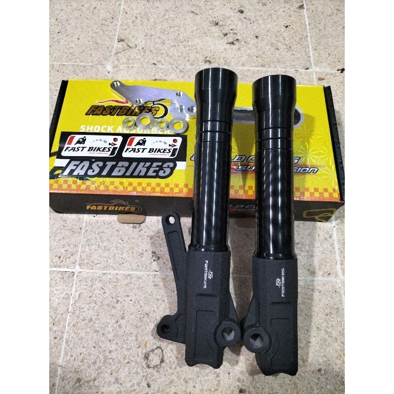 Bottom shock Supra x 125 tabung shock depan Supra x 125 plus breket tabung shockbreaker