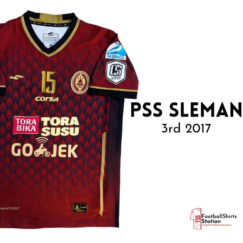 Jersey PSS Sleman 3rd 2017 Player Issue Nameset Dirga Lasut Size M Original Sembada