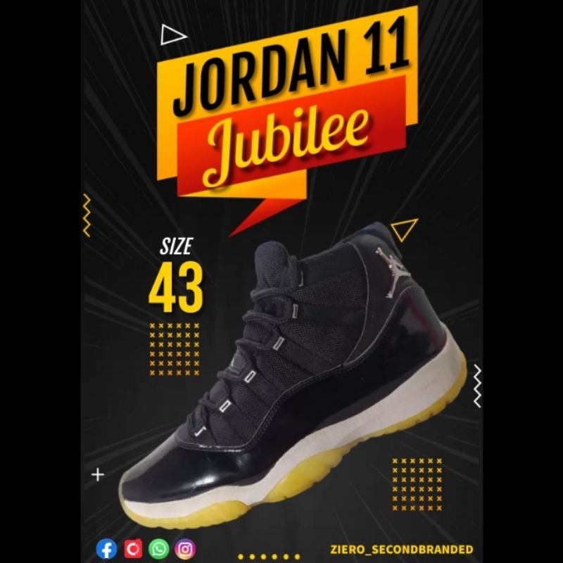 sepatu basket Jordan 11 jubilee