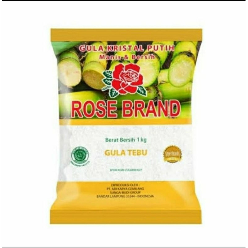 

Gula pasir rosebrand 1kg kuning / hijau