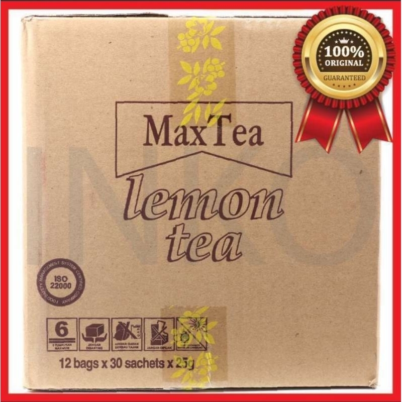

Max Tea Lemon 1 dus [ 12 Pak x 30 Sachet x 25 Gr ]