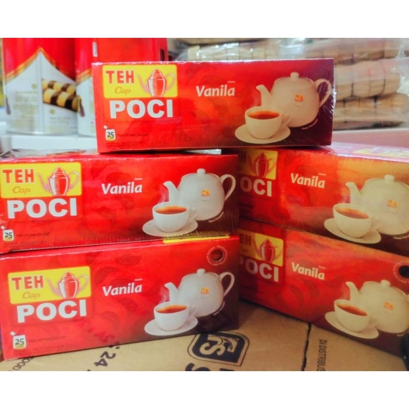 

Teh celup poci rasa vanilla isi 25kantong