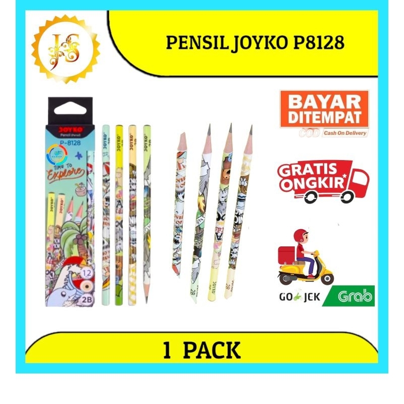 

PENSIL 2B JOYKO P8128 P8132 isi 12 batang