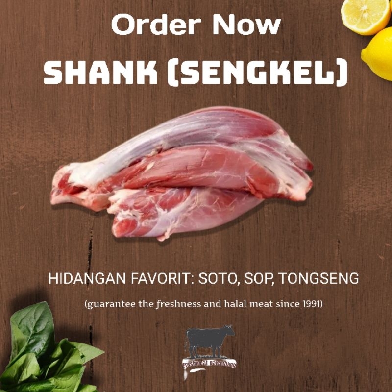 

DAGING SAPI (BAGIAN BETIS) 1 KILO FRESH BUKAN FROZEN (DIJAMIN HALAL & LEZAT)