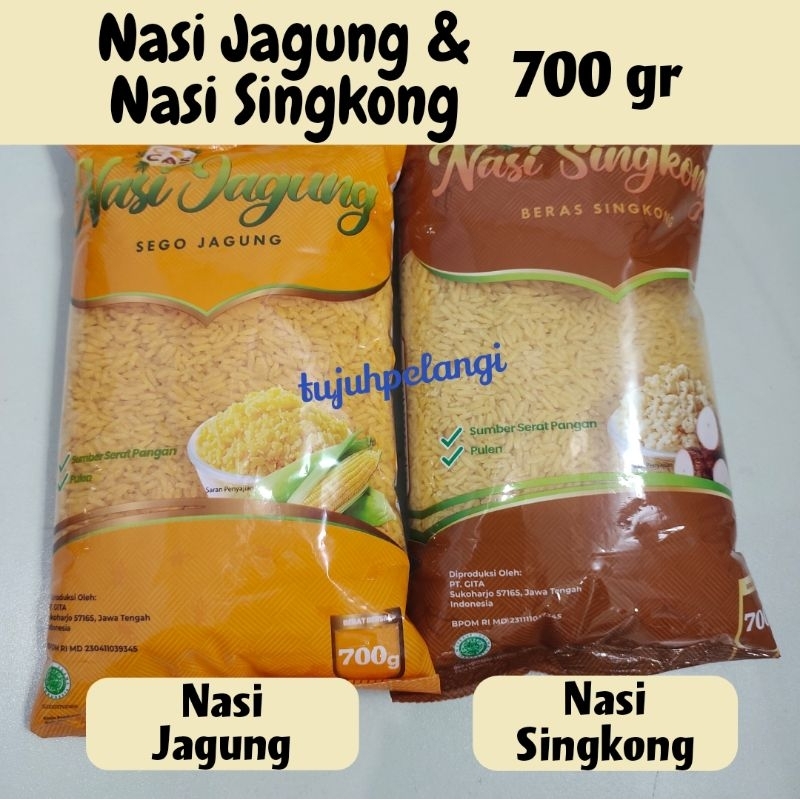 

NASI JAGUNG SINGKONG BERAS JAGUNG SINGKONG SEGO JAGUNG SINGKONG 700 Gram