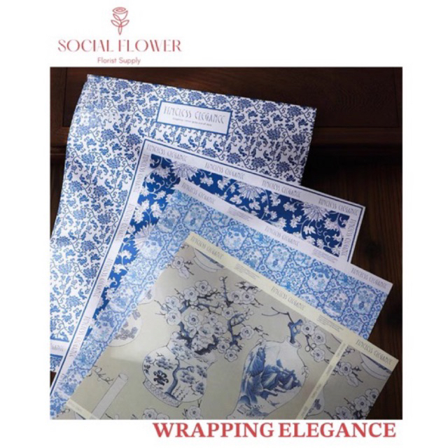 

Flower Wrapping Elegance / Kertas Bunga Motif / Flower Wrapping Vase