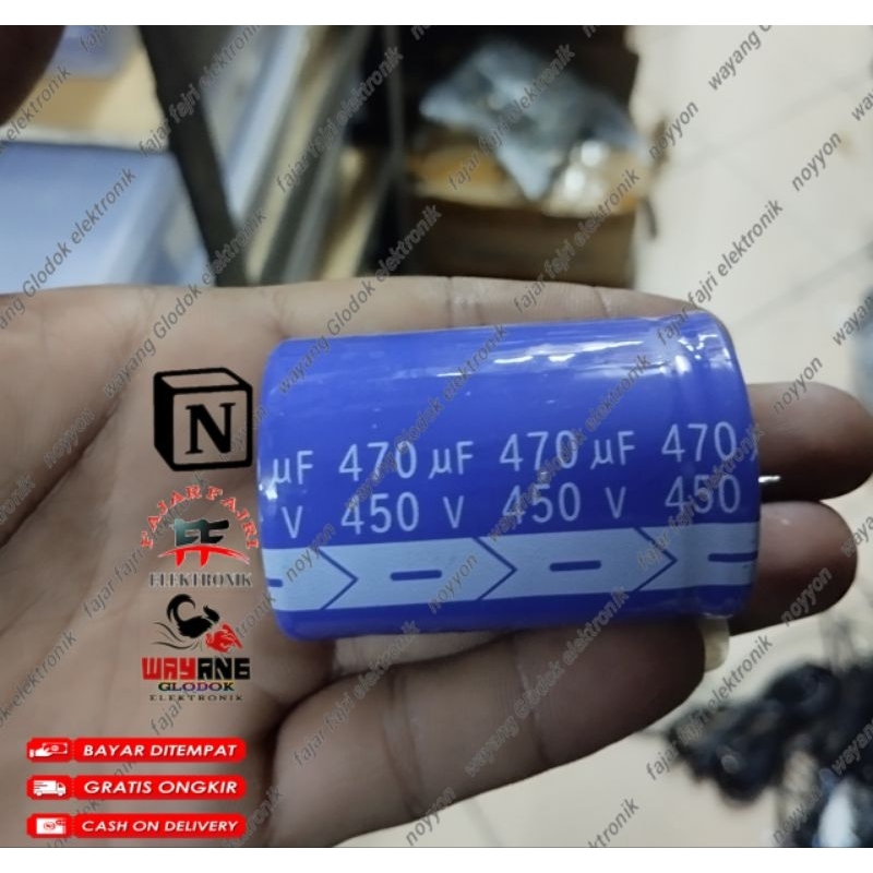 Capacitor elco 470uf 450v Kapasitor elko 470 uf 450 volt