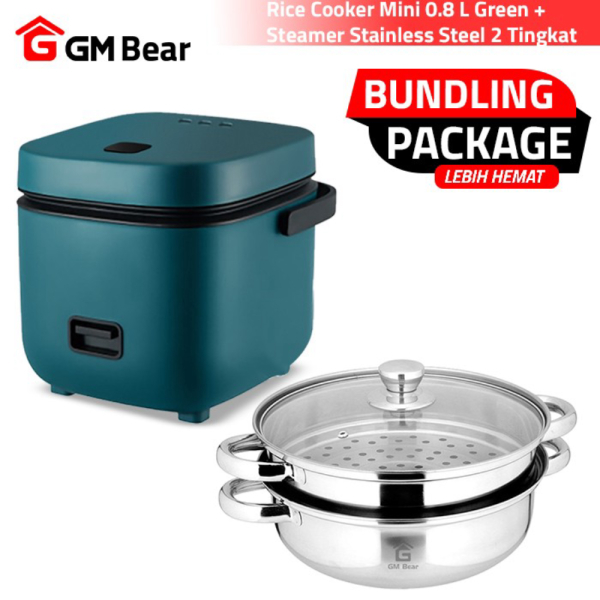 Unik BUNDLING GM Bear Rice Cooker 1222  Panci Stainless 1036 Berkualitas