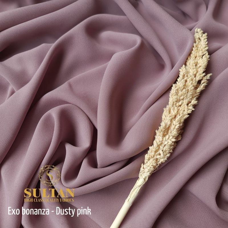 Kain Exo Bonanaza Sultan Warna Dusty pink