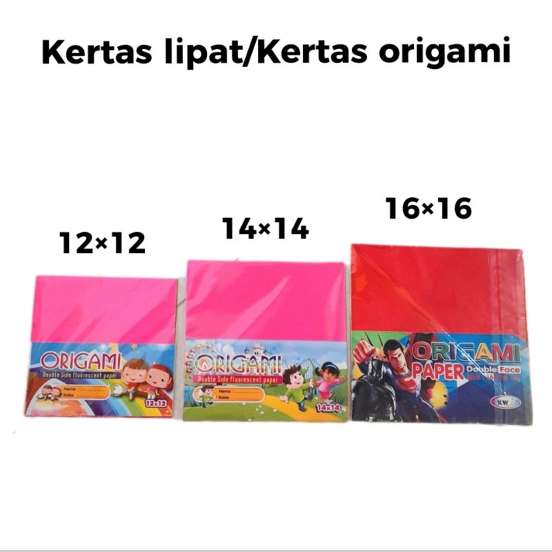 

Kertas Lipat Tanggung 14×14 | Kertas Origami/Origami Paper Anak Warna-Warni