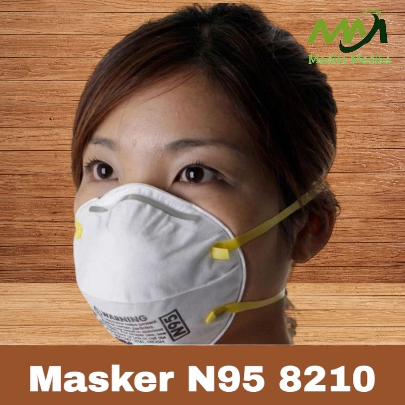 1Pcs Masker N95 8210 Masker 8210  Respirator Dust Mask 3M 8210
