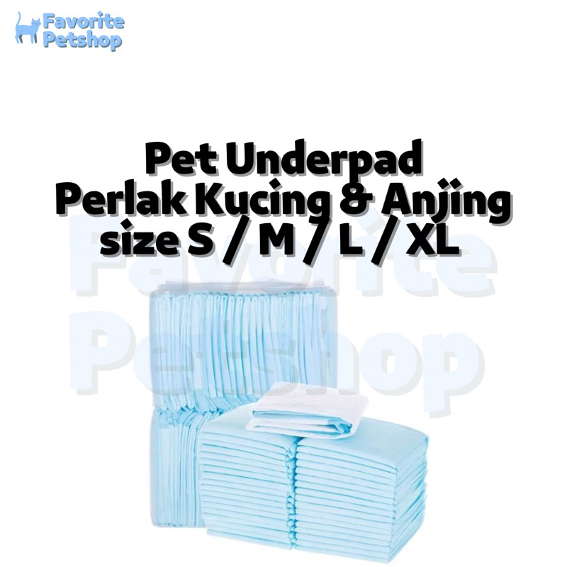 PET UNDERPAD Perlak Alas Kandang Kucing & Anjing Size S M L XL Under pad
