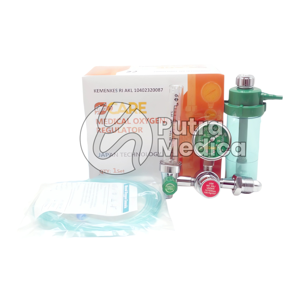 Chrona Care Regulator Oksigen / Manometer Oxigen / Mannometer O2 / Alat Ukur Pengukur Tekanan Oxygen