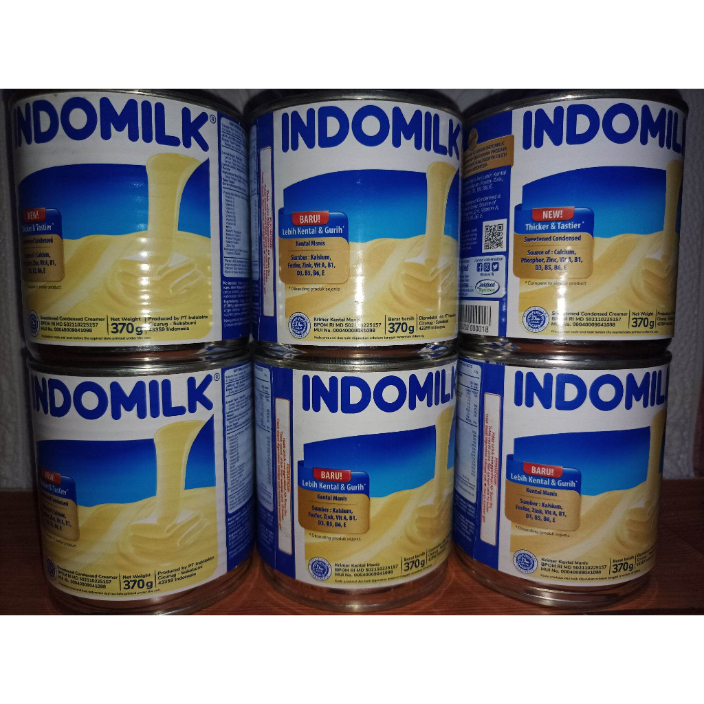 

indomilk kaleng 370 gram