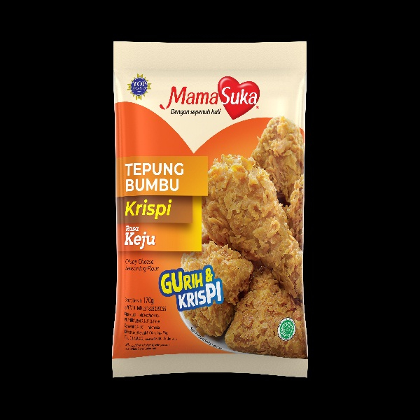 

TEPUNG BUMBU KRISPI KEJU MAMASUKA 170GR CRISPY CHEESE SEASONING FLOUR