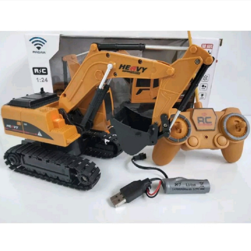 Mainan RC EXCAVATOR 3017 Truck Remote Control Truk Beko RC Murah | Mainan RC Excavator Crawler Ada L