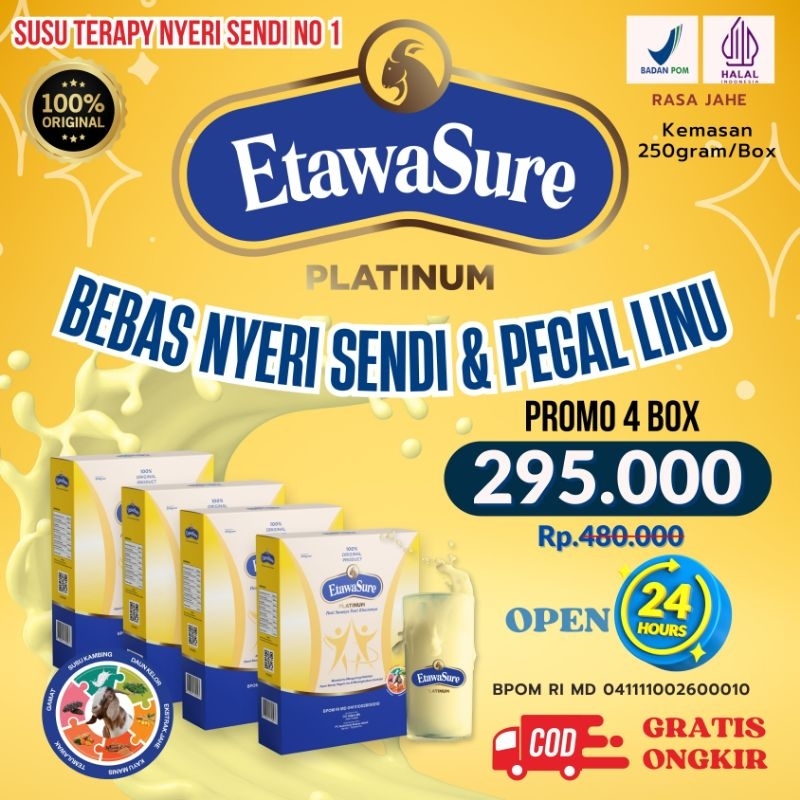 

ETAWASURE SUSU THERAPY TULANG SENDI DAN ASAM URAT