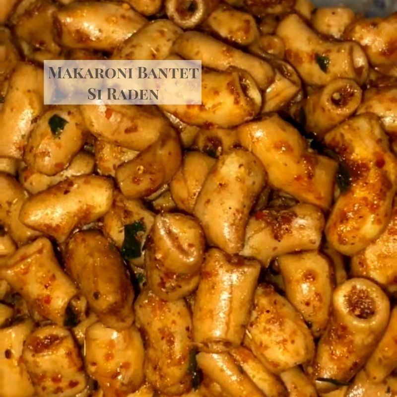 

250gr MAKARONI BANTET SI RADEN VARIAN ORI, PEDAS DAN EXTRA PEDAS DAUN JERUK BY CEMILAN SI RADEN