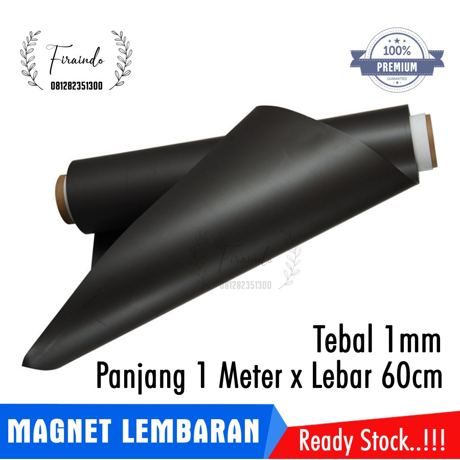 MAGNET Lembaran Sheet Rubber Hiasan Kulkas Meteran 1 Meter Tebal 1mm