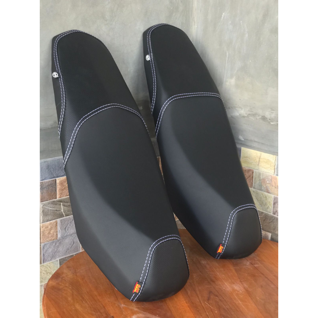 Jok MX King kulit full mbtech carrera custom-Jok mx king double seat